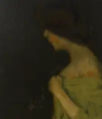 Thomas Douglas Fraser, Lady in the Dark, 1907, oil on canvas