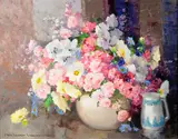 Nell Walker Warner, Bits from the Garden, oil on canvas