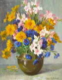 Alice Brown Chittenden, A Spring Bouquet, oil on canvas