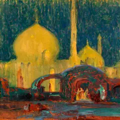 Land of Omar by Dana Bartlett, oil on board, sold Aug 2008