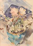Clarence K. Hinkle, Flower Pot (No. 72); Lone Pine, Mt. Whitney; Landscape with Cottage (No. 56) (3)