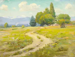 Robert Alexander Graham, Country Road (No. 19), oil on canvas board