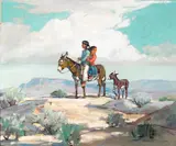 Marjorie Reed, Two Children and Burros