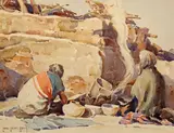 Carl Oscar Borg, Cooking at the Pueblo