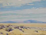Warmth of the Desert Sun by Victor Forsythe, oil on board, sold Aug 2008