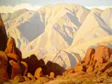 Clyde Eugene Scott, Ageless Sculpture (No. 1237), oil on canvas