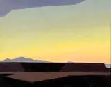 Conrad Buff, Sunset, oil on board