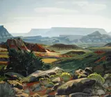 Robert Clunie, Hurricane, Utah, oil on masonite