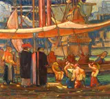 Philip Latimer Dike, Decoration, 1926, oil on canvas