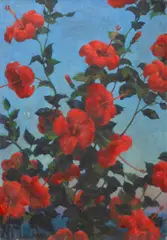Agnes Lawrence Pelton, Hibiscus in a Garden, 1929, oil on canvas