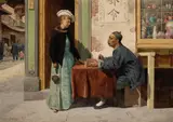 John Herbert Evelyn Partington, The Fortune Teller, 1892, watercolor on paper