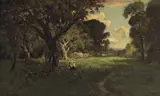 William Keith, A Forest Glade, oil on canvas