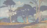 Maurice Logan, Monterey Bay, 1935, oil on canvas