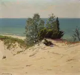 Frank V. Dudley, Summer Sand Dunes, oil on canvas