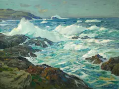 William Frederic Ritschel, Land's End, oil on canvas