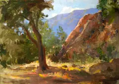 Shaded View by J. Bond Francisco, oil on canvas, sold Aug 2008