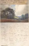 Old Oak (New Year's Guest List) by Percy Gray, 1923, pencil and watercolor on paper, sold Aug 2008