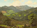 Converging Fields by William Wendt, oil on canvas, offered Aug 2008