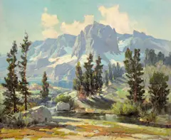 A Stream through the Sierras by Jack Wilkinson Smith, oil on canvas, offered Aug 2008