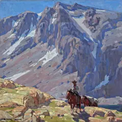 Edgar Alwin Payne, Packing in the Sierras, oil on canvas