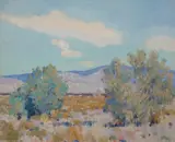 Desert Scene I by Alson S. Clark, oil on canvas, offered Aug 2008