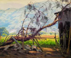 Determination by Sam Hyde Harris, oil on canvas, sold Aug 2008