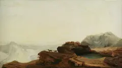 William Jacob Hays, Dakota Badlands, 1860, oil on board
