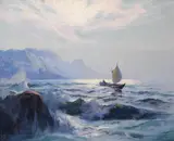 Prince William Sound, Alaska by Sydney Laurence, oil on canvas, sold Aug 2008