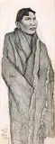 Maynard Dixon, Alaskan, 1939, graphite on paper