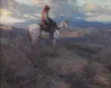 Frank Tenney Johnson, Cowboy on Horseback