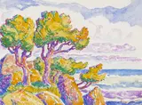 Birger Sandzén, Coastal Trees