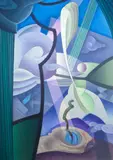 Raymond Jonson, Composition Eleven - Rain (Opus to Vera), 1931, oil on canvas