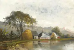 William H. Hillard, Aina Haina, Oahu, Hawaii (Hind-Clarke Dairy Farm), oil on canvas