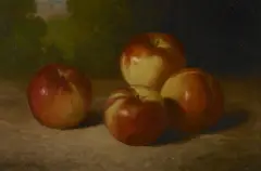 Bryant Chapin, Still Life with Four Apples, oil on canvas