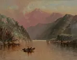 Granville Perkins, Mountain Lake, oil on canvas
