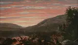 Harrison Bird Brown, Sunset on Rangley Lake, Maine, oil on canvas