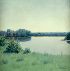 William Anderson Coffin, View of a Pond, oil on canvas