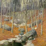 Frederick J. Mulhaupt, Winter near Gloucester, Massachusetts, oil on canvas