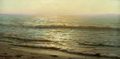 Thomas Alexander Harrison, Sun Reflecting off the Water, oil on canvas