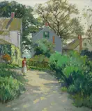 Pauline Palmer, The Garden, oil on canvas