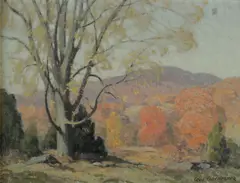 Cecil Chichester, Woodstock, 1931, oil on canvas board