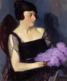 Alfred Maurer, A Portrait of a Woman in Black