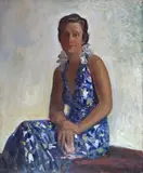 Leon Kroll, Portrait of Lily Harmon, oil on canvas