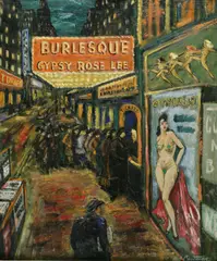 Paul Christensen, Gypsy Rose Lee, oil on canvas