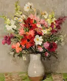 Marcel Dyf, Dahlias and Cosmos (no. 417)