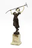 Eugène Barillot, A Bronze and..., Bronze and