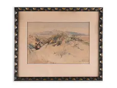 R. Pontecorvo, Apuan Alps, 1897, Watercolour, paper