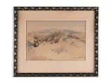 R. Pontecorvo, Apuan Alps, 1897, Watercolour, paper