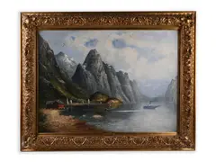 H. Elmblad, Romsdalfjord, 19th century, Oil on canvas