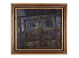 Jan Šplíchal, A Weaver, 1924, Oil on canvas